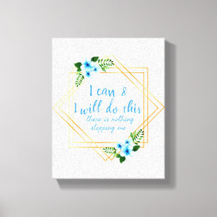 Impressão Em Tela afirmações positivas para o trabalho e o amor pr