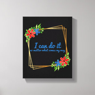 Impressão Em Tela afirmações positivas sobre o trabalho