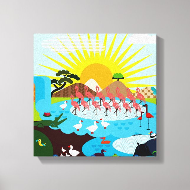 Impressão Em Tela África (Frente)