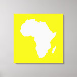 Impressão Em Tela África Austral Amarela ouro<br><div class="desc">O mapa africano traçado em branco com cores contrastantes na paleta "Safari" de Emporio Moffa inspirada pela ousada aventura e natureza selvagem do continente.</div>