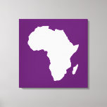 Impressão Em Tela África Austral Violeta<br><div class="desc">O mapa africano traçado em branco com cores contrastantes na paleta "Safari" de Emporio Moffa inspirada pela ousada aventura e natureza selvagem do continente.</div>