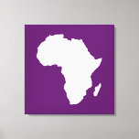 Impressão Em Tela África Austral Violeta<br><div class="desc">O mapa africano traçado em branco com cores contrastantes na paleta "Safari" de Emporio Moffa inspirada pela ousada aventura e natureza selvagem do continente.</div>