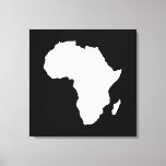 Impressão Em Tela África autóctone negra<br><div class="desc">O mapa africano traçado em branco com cores contrastantes na paleta "Safari" de Emporio Moffa inspirada pela ousada aventura e natureza selvagem do continente.</div>