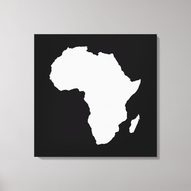 Impressão Em Tela África autóctone negra (Frente)
