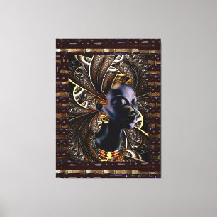 Impressão Em Tela África-mãe