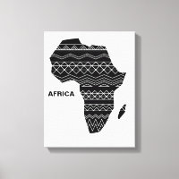 África - Mapa Preto