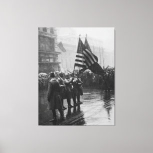 Impressão Em Tela Afro-americano da infantaria dos soldados do