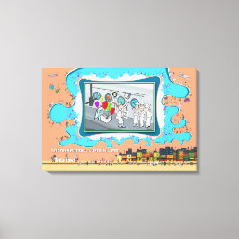 Impressão Em Tela Afundado por Surpresa | Aniversário 24x16