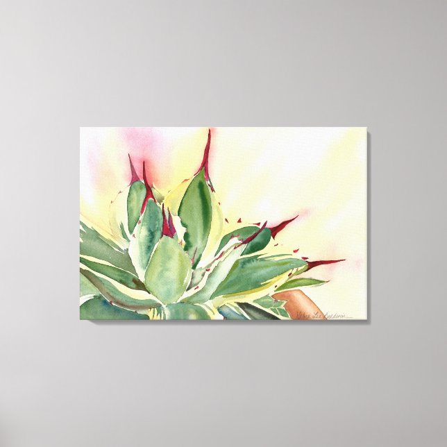 Impressão Em Tela Agave anã variável (Frente)