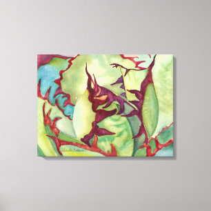 Impressão Em Tela Agave Watercolor por Debra Lee Baldwin