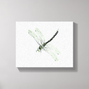 Impressão Em Tela Agender Pride Vintage Dragonfly Art