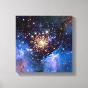 Impressão Em Tela Aglomerado de estrelas NGC 3603 - Foto da NASA Hub