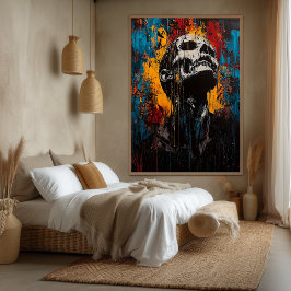 Impressão Em Tela Agonia e despertar arte expressionista contemporân