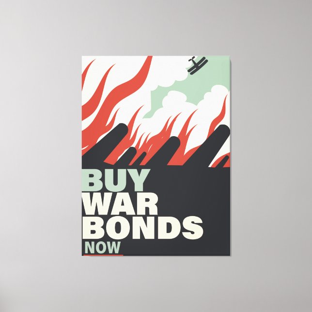 Impressão Em Tela Agora, As Obrigações Da Guerra comprar. (Frente)