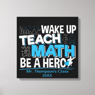 Impressão Em Tela Agradecimento ao Professor de Matemática - Ensine,