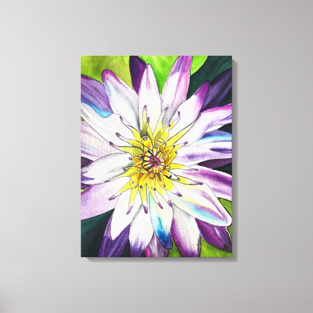 Impressão Em Tela Água aquática lírios de arte fina (Frente)