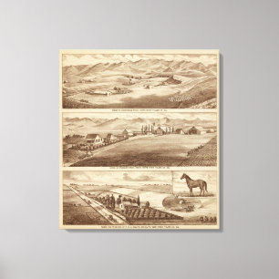 Impressão Em Tela Água branca, ranchos de Saucelito