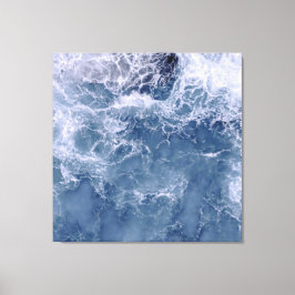 Impressão Em Tela Água do Mar de Foaming no Oceano Índico