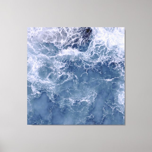 Impressão Em Tela Água do Mar de Foaming no Oceano Índico (Frente)