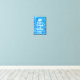 Impressão Em Tela Água Piscina Azul Manter Calma e Natação Ligada (Insitu(Wood Floor))