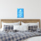 Impressão Em Tela Água Piscina Azul Manter Calma e Natação Ligada (Insitu(Bedroom))