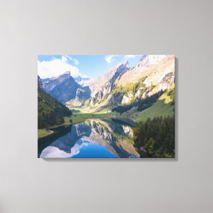 Impressão Em Tela Água   Suiça do lago Alpsee