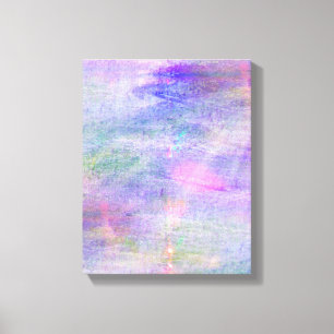 Impressão Em Tela aguarela azul, cor-de-rosa sem emenda do amarelo