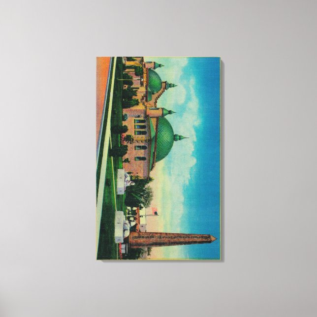 Impressão Em Tela Agulha de Cleopatra e Planetário no (Frente)