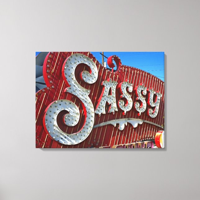 Impressão Em Tela Ainda Sassy 1980 (Frente)