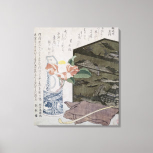 Impressão Em Tela Ainda vida com um Camelia, c.1820