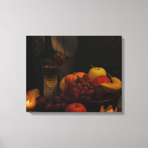 Impressão Em Tela Ainda vida /Fruit e vinho