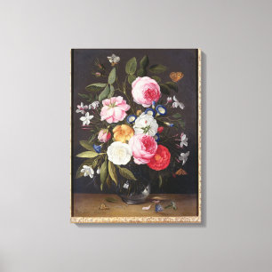 Impressão Em Tela Ainda vida T32512 das flores em um vaso, 1661