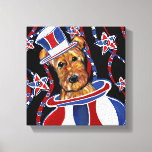 IMPRESSÃO EM TELA AIREDALE TERRIER