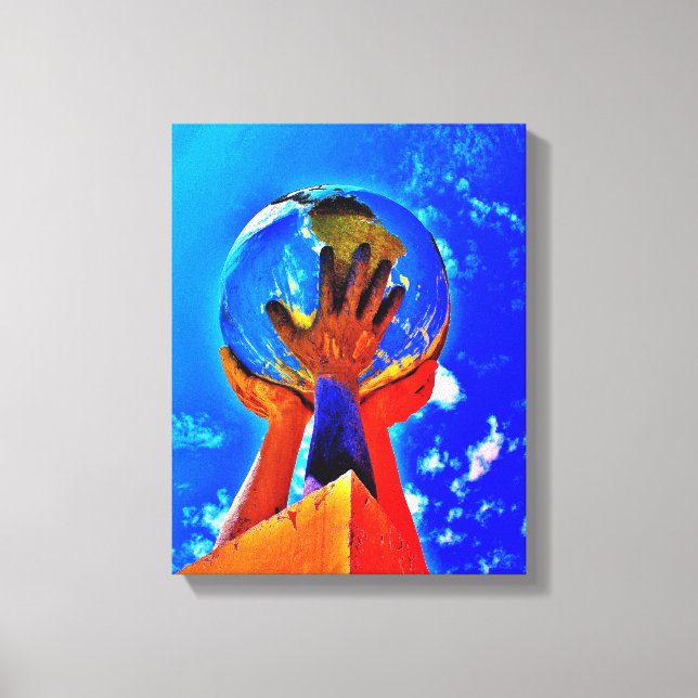 Impressão Em Tela Ajuda às Mãos II (Frente)