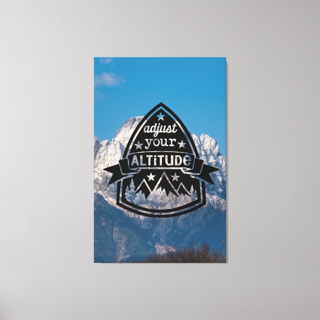 Impressão Em Tela Ajuste a sua altitude (Frente)