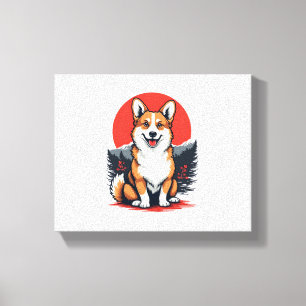 Impressão Em Tela Akita Inu Dog