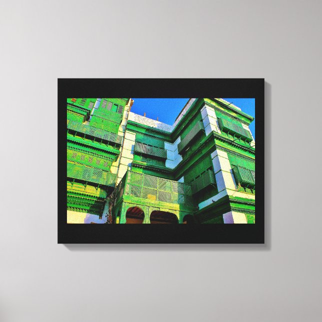 Impressão Em Tela Al Balad Green Building (Frente)