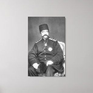 Impressão Em Tela Al-Ruído Shah Qajar de Naser de Persia