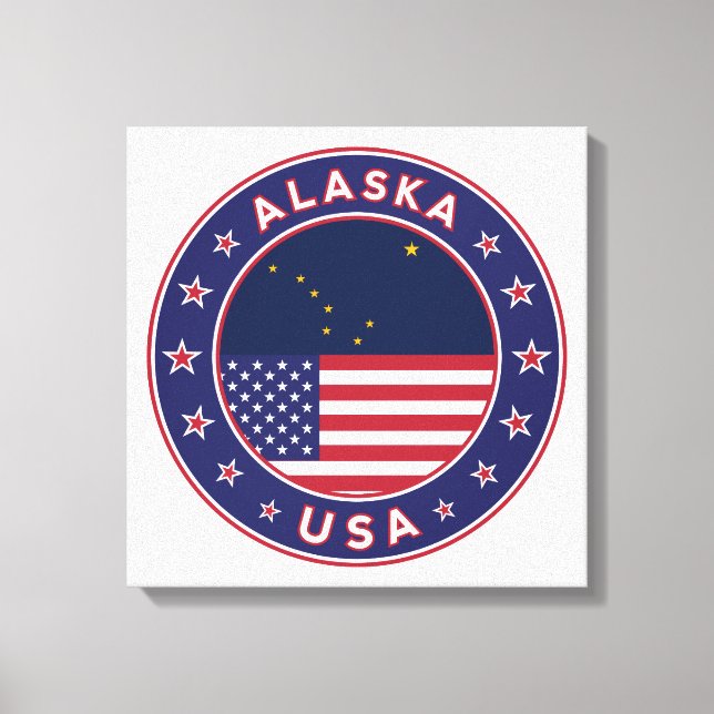 Impressão Em Tela Alasca, Estados Unidos (Frente)