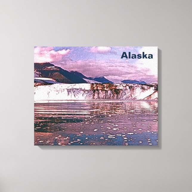 Impressão Em Tela Alaska Glacier (Frente)