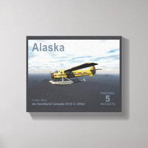Impressão Em Tela Alaska Postage - de Havilland DH3-C Otter