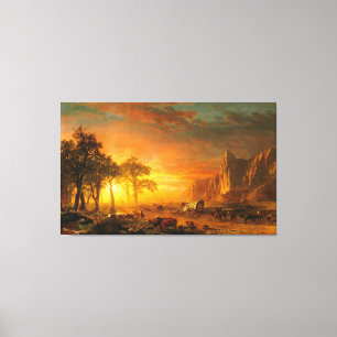 Impressão Em Tela ALBERT BIERSTADT - Emigrantes Atravessando as Chuv