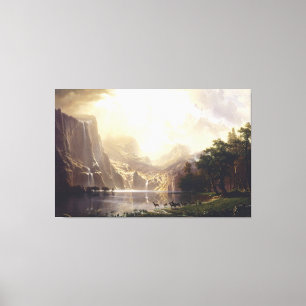 Impressão Em Tela Albert Bierstadt - Entre a Serra Nevada Calif