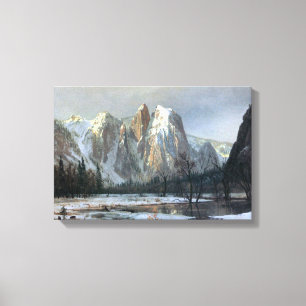 Impressão Em Tela Albert Bierstadt - rochas da catedral, Yosemite