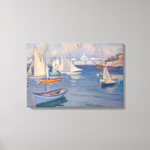 Impressão Em Tela Albert Edelfelt - Porto de Helsinque