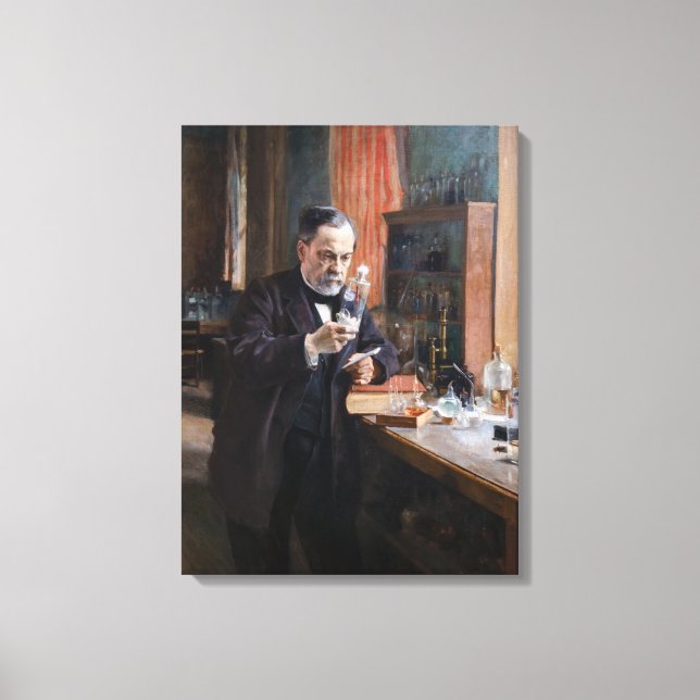 Impressão Em Tela Albert Edelfelt - Retrato de Louis Pasteur (Frente)