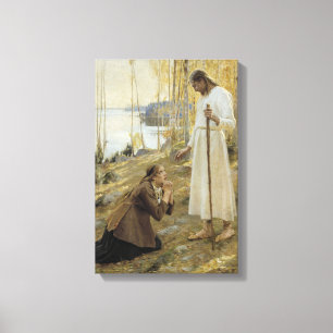 Impressão Em Tela Albert Edelsense - Cristo e Mary Magdalene