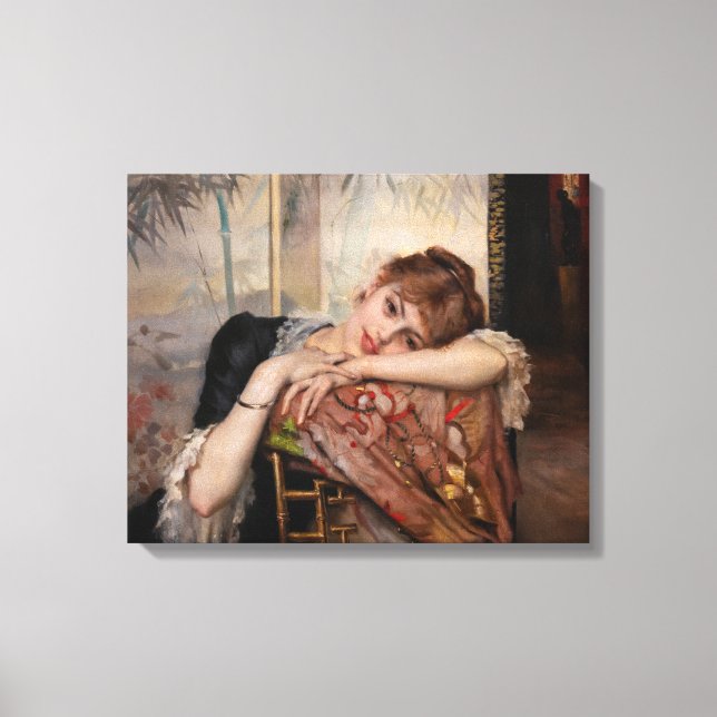 Impressão Em Tela Albert Edelsense - O Parisienne / Virginie (Frente)
