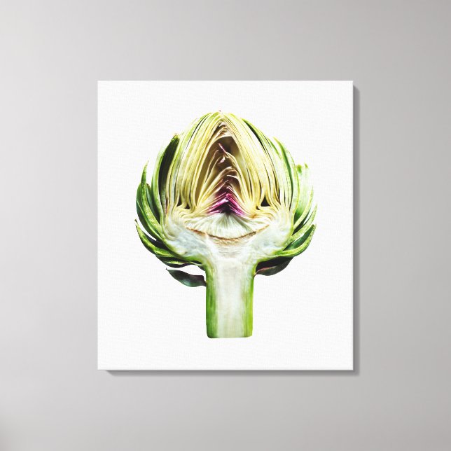 Impressão Em Tela Alcachofra metade cortada (Frente)