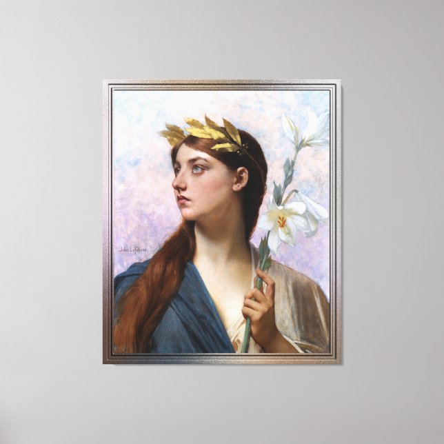 Impressão Em Tela Alegoria de vitória de Jules Joseph Lefebvre (Frente)